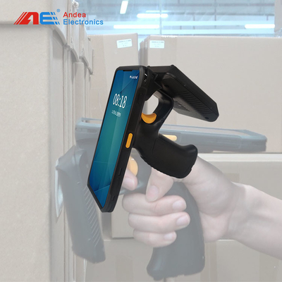 Đầu đọc cầm tay RFID tầm xa 860-960 MHz ISO18000-6C Đầu đọc thẻ RFID Android Đầu đọc thẻ RFID UHF